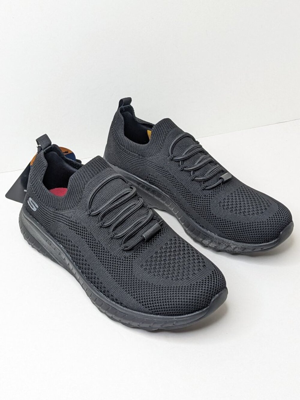 Skechers Squad Chaos Slip Resistant Service Shoes Black Womens 8